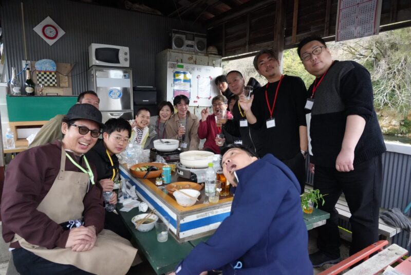 伊豆 堀江養鶏場 鍋パーティー