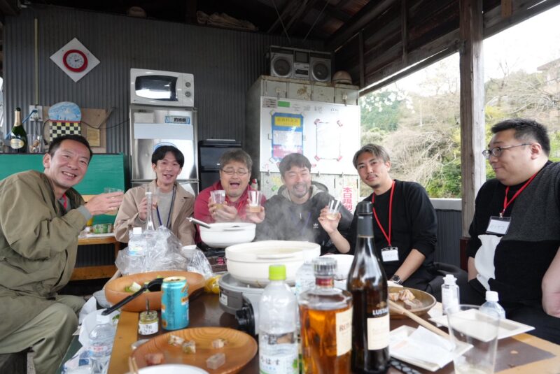 伊豆 堀江養鶏場 鍋パーティー