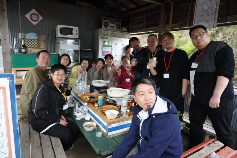 伊豆 堀江養鶏場 鍋パーティー