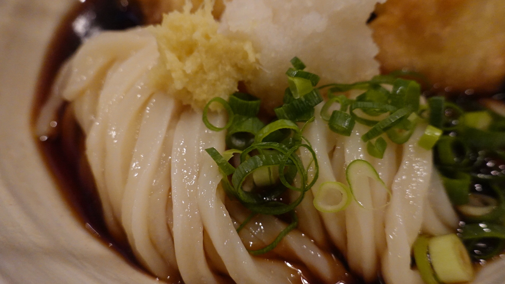 中津 たけうちうどん店 とり天ぶっかけ