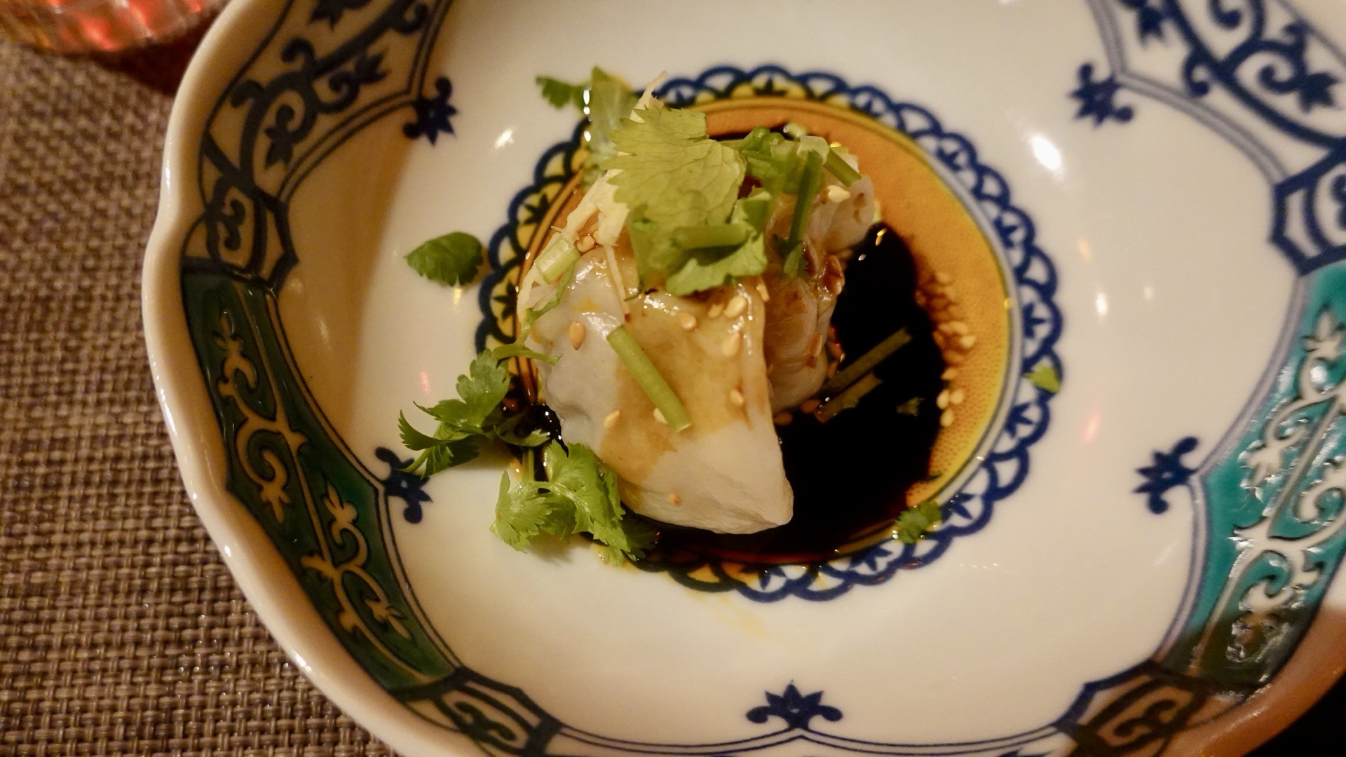 神奈川県 藤沢市 fu-fu shisen(フーフーシセン) 肉を使わない四川料理 まぐろとセロリの水餃子 品川イッコー