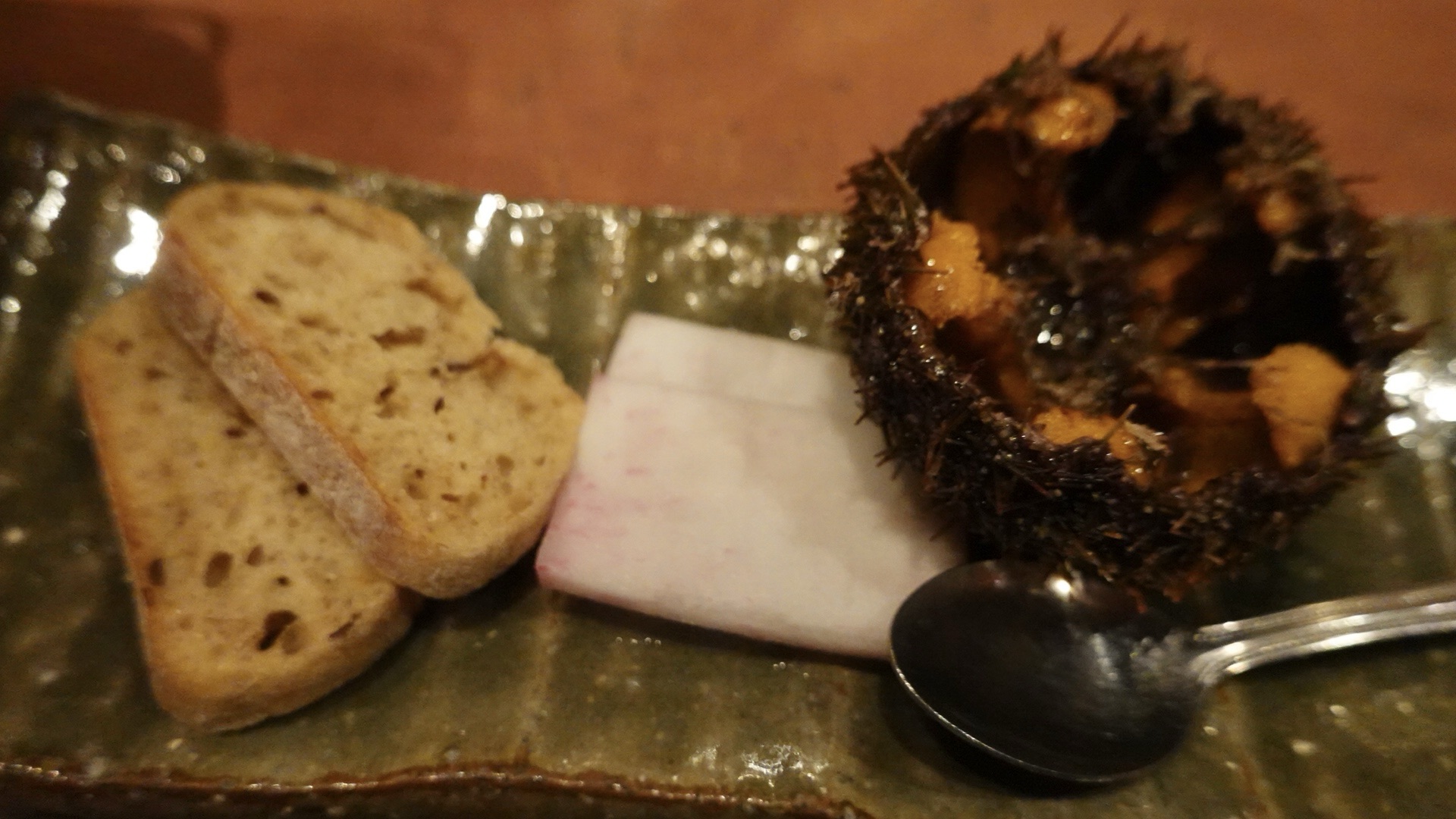 フレンチ和食の新感覚スペシャルワイン会 おぶね 味変:バフン雲丹と黒トリュフ 品川イッコー