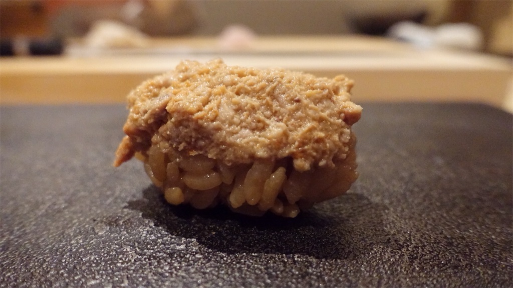 東京都 中央区 銀座 はっこく 鮨 とかみを有名店にした佐藤氏の独立店 鮟肝 品川イッコー