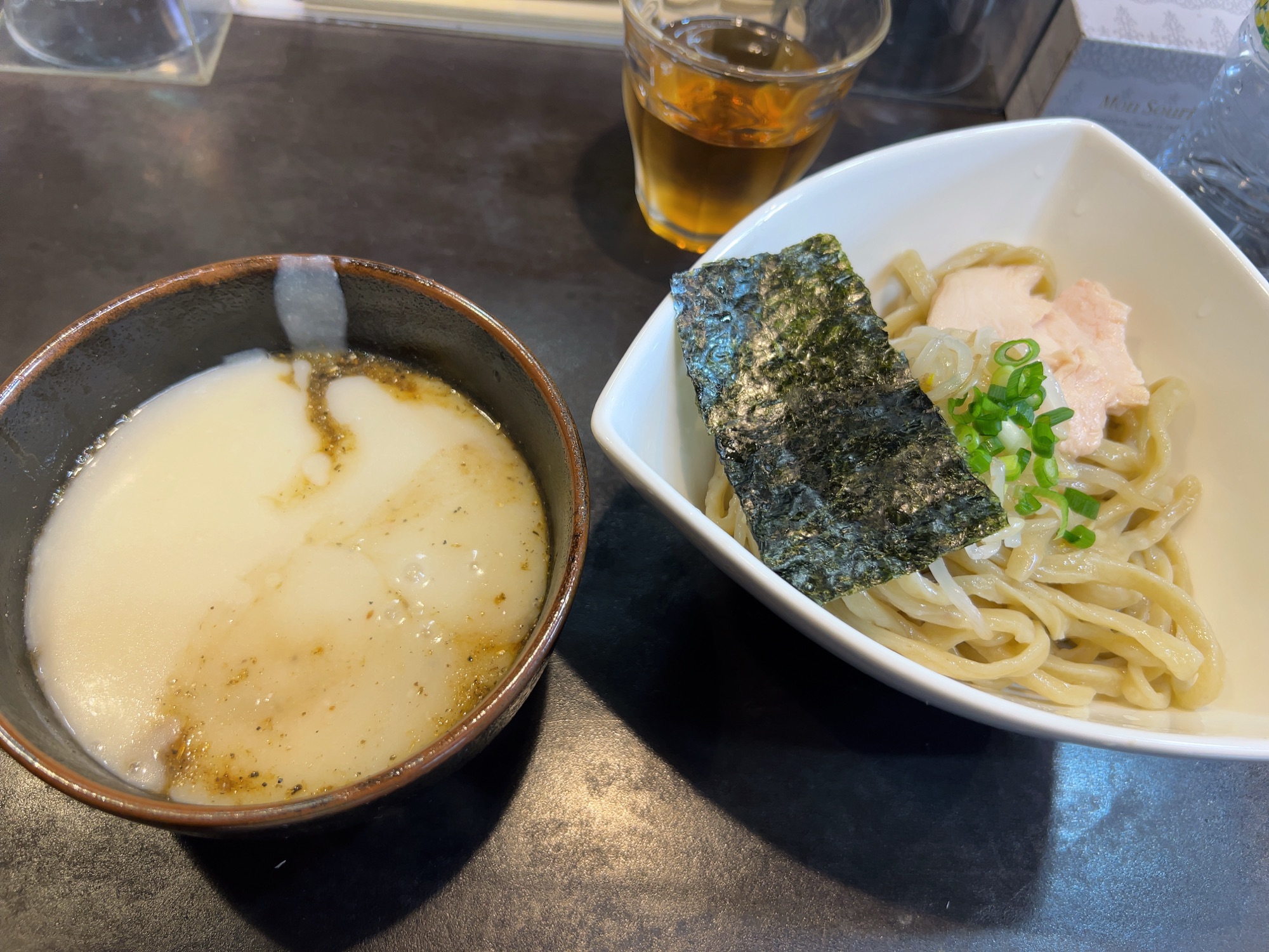 静岡県 新静岡 つけ麺専門店 きじ亭 極太麺に絡みつく超濃厚ドロ系鶏白湯つけ麺 濃厚つけ麺 品川イッコー