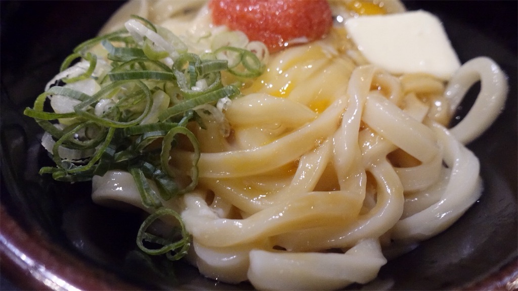 東京都 新宿 讃岐うどん大使 東京麺通団 めんたま 小+イカ天+ちくわ天 820円 品川イッコー