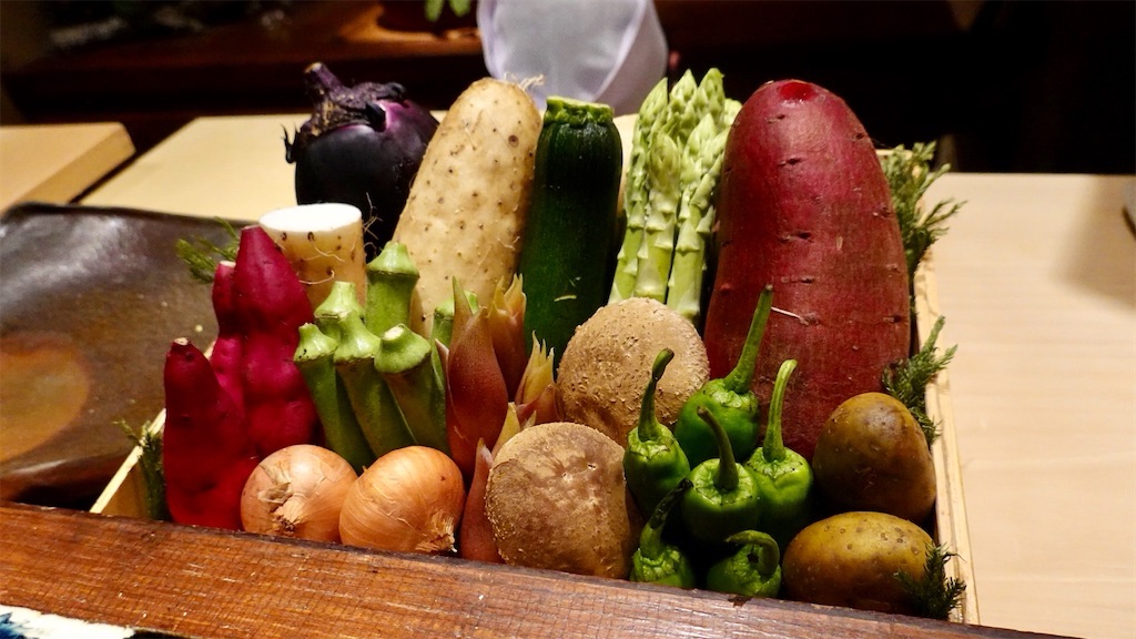 外苑前 天ぷら 元吉 食材