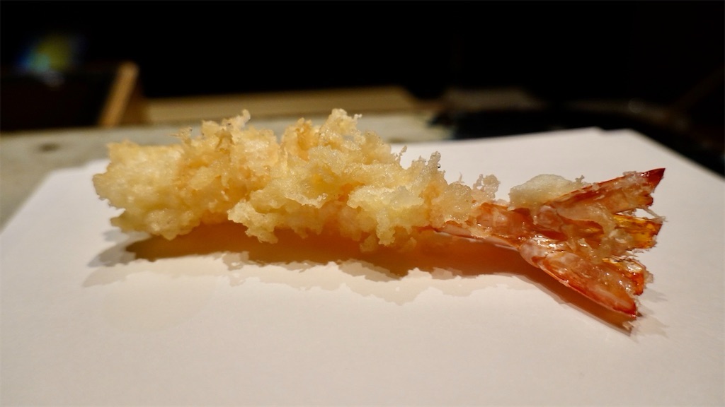 外苑前 天ぷら 元吉 車海老