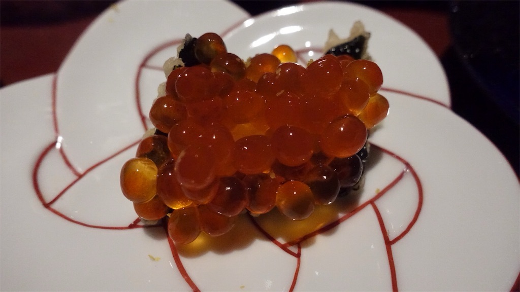 外苑前 天ぷら 元吉 ふなのりイクラ