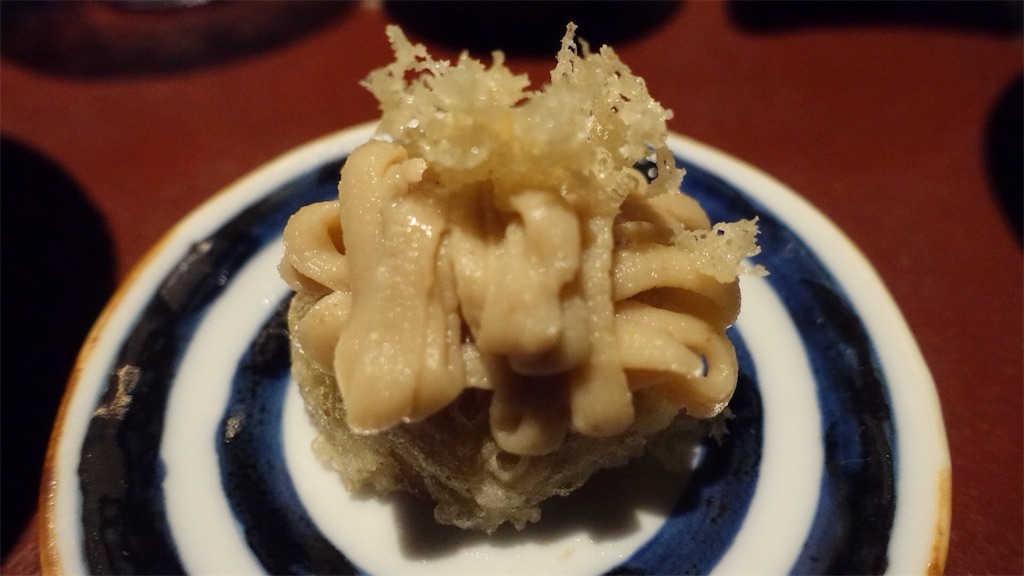 外苑前 天ぷら 元吉 モンブランの天ぷら