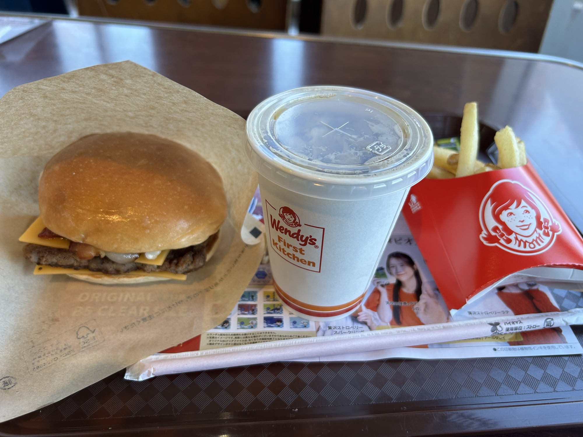 ウェンディーズ・ファーストキッチン 全メニュー制覇！ ベーコネーターUSAシングルセット　品川イッコー