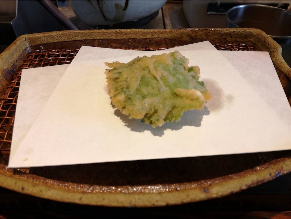 門前仲町 みかわ 是山居 雲丹大葉巻き