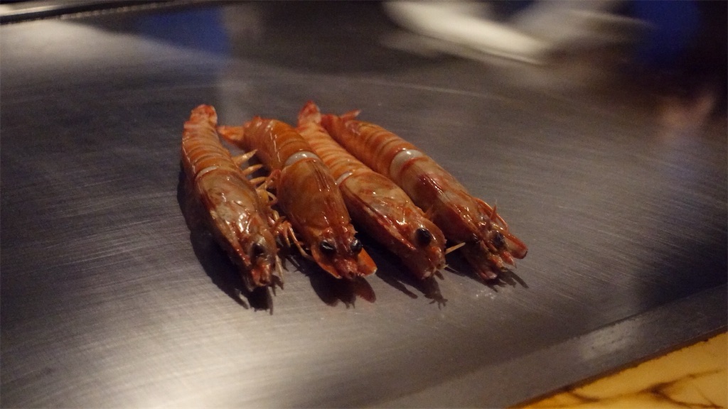 押上 スカイレストラン634 鉄板焼き 天空 車海老