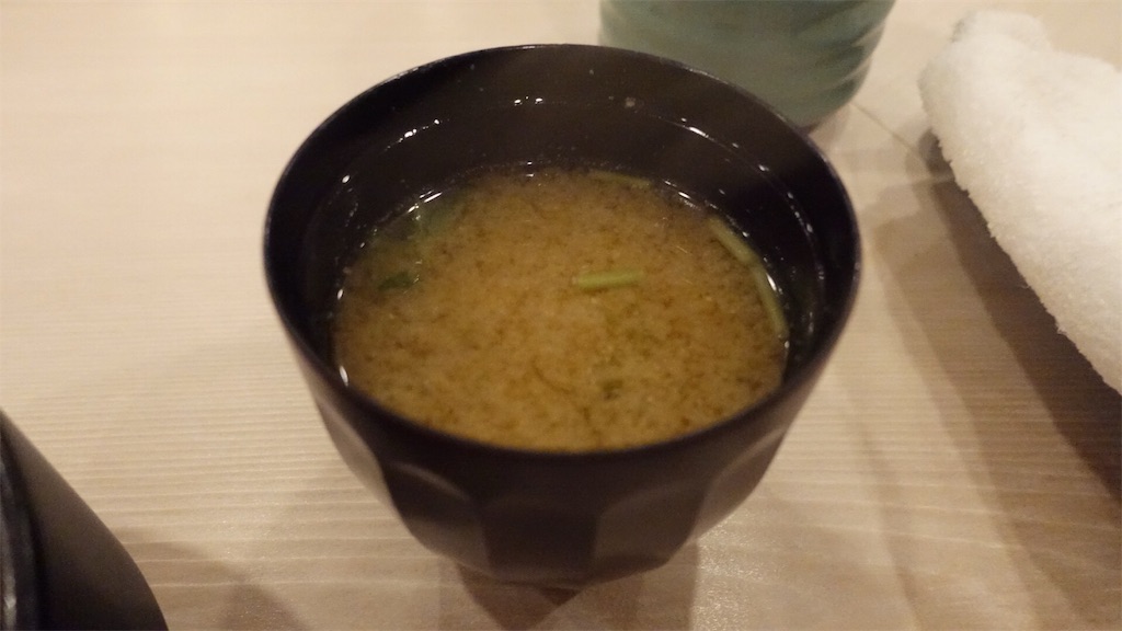 あざみ野 鮨 逸喜優 味噌汁