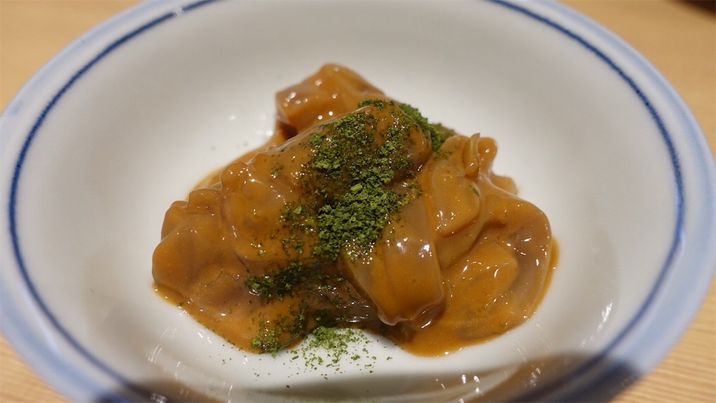 西麻布 おそばの甲賀 スルメイカの塩辛