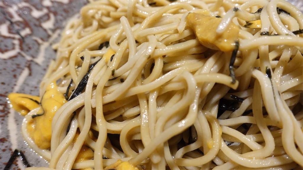 西麻布 おそばの甲賀 ウニそば