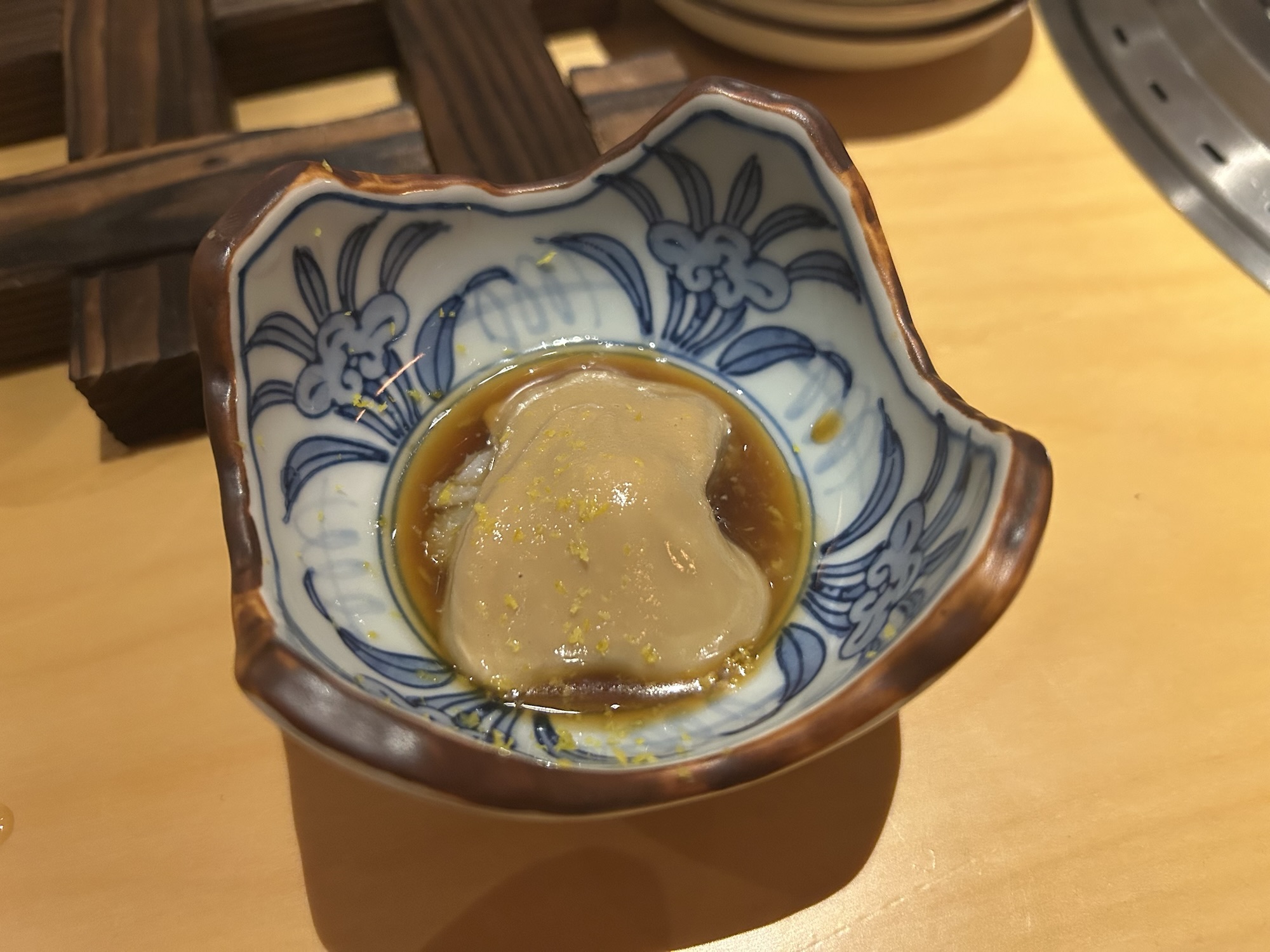 六本木 大皿焼肉 老中 センマイ刺し 生ポン酢