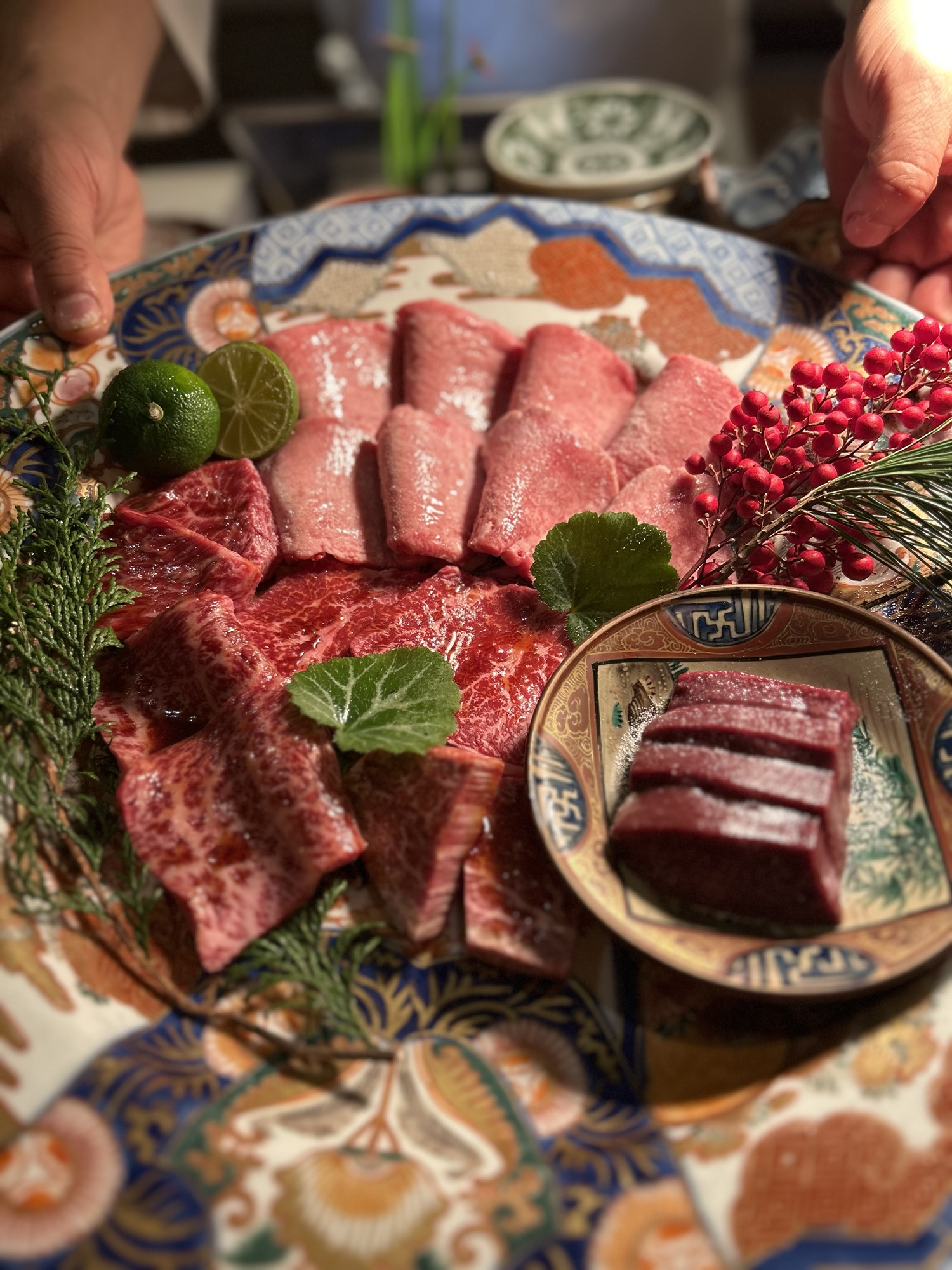 六本木 大皿焼肉 老中 肉の盛合せ