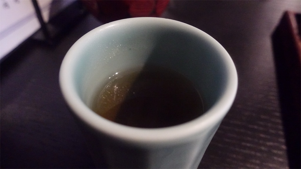 調布 清水 蕎麦湯