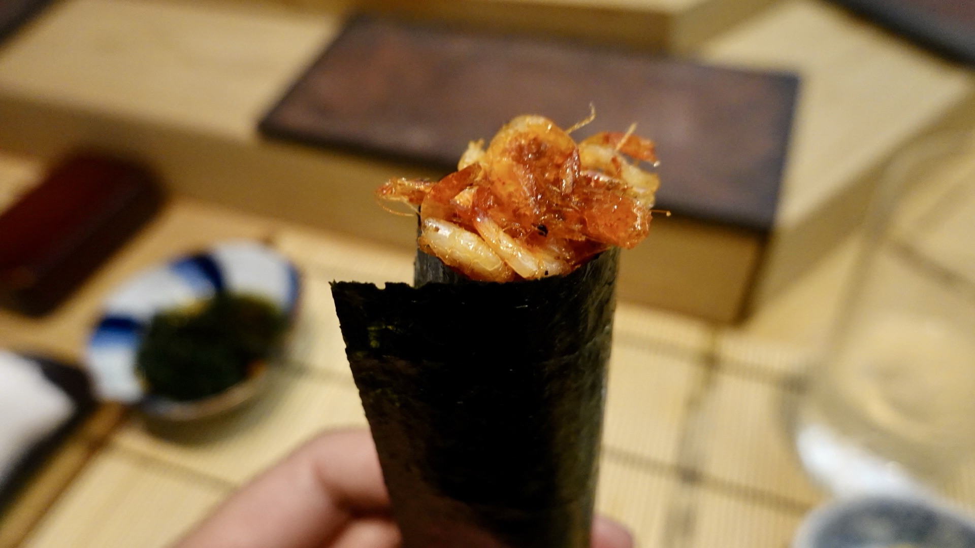 四ツ谷 すし匠 桜海老の手巻き