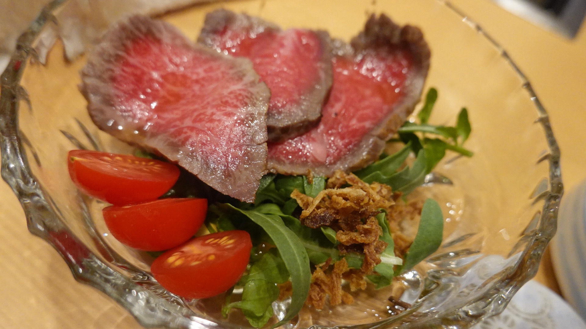 高田馬場 神戸焼肉 金虎 ソトヒラのタタキ