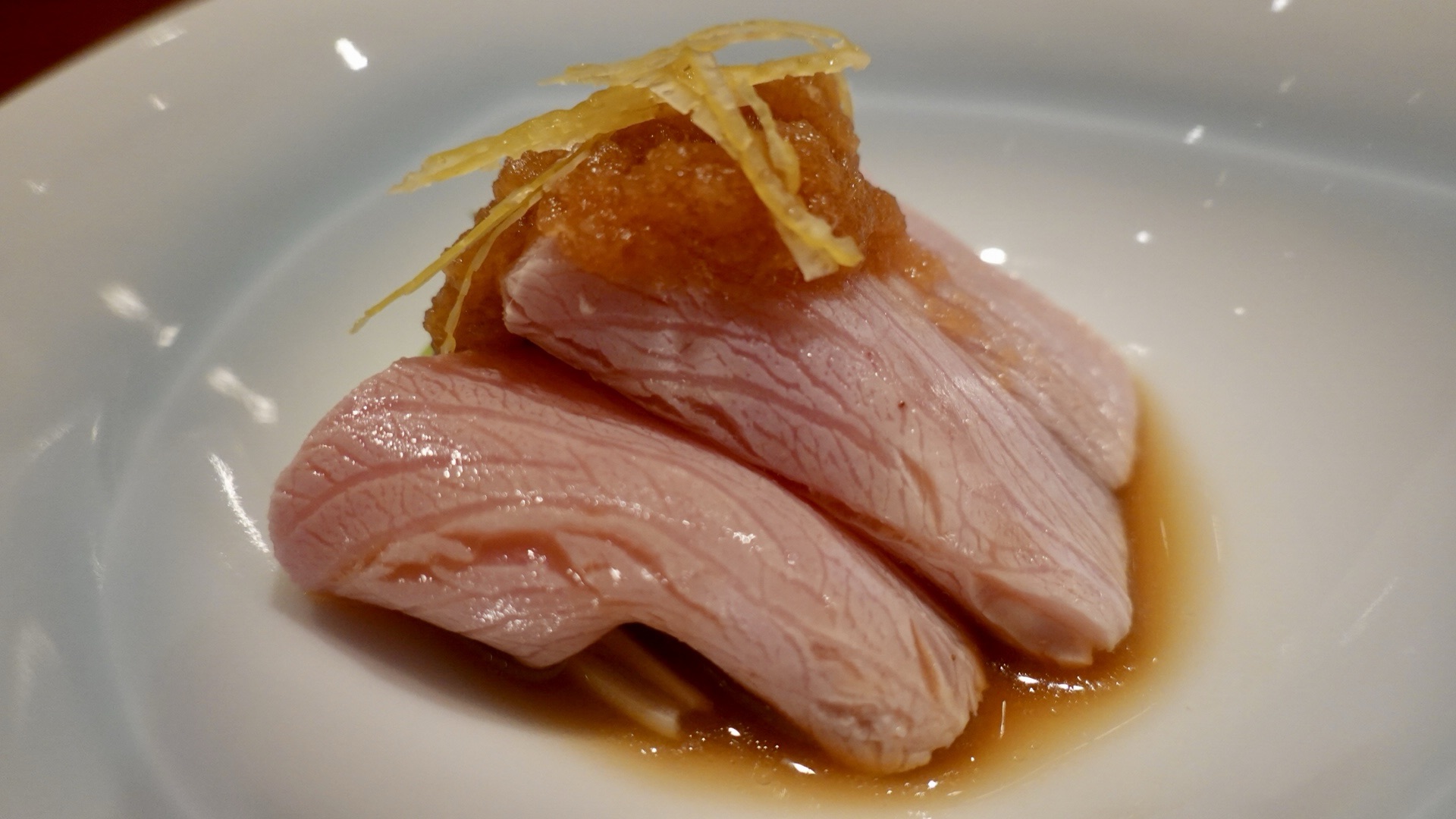 表参道 鮨 あお 鰤と九条ネギのしゃぶしゃぶ