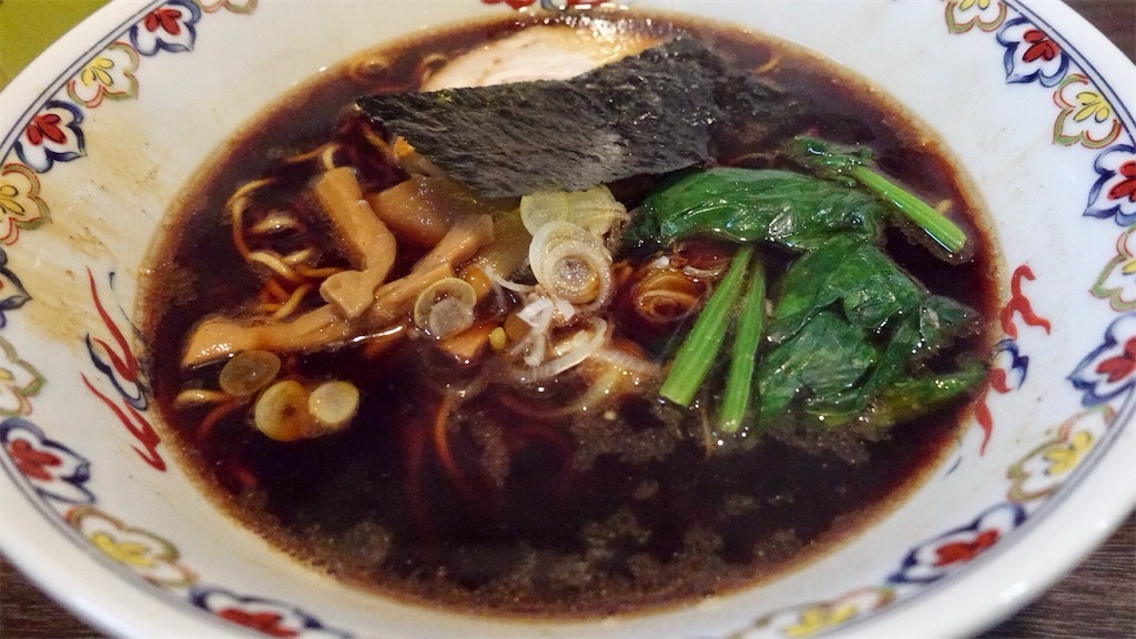 溝の口 松虎亭 盛岡醤油老麺