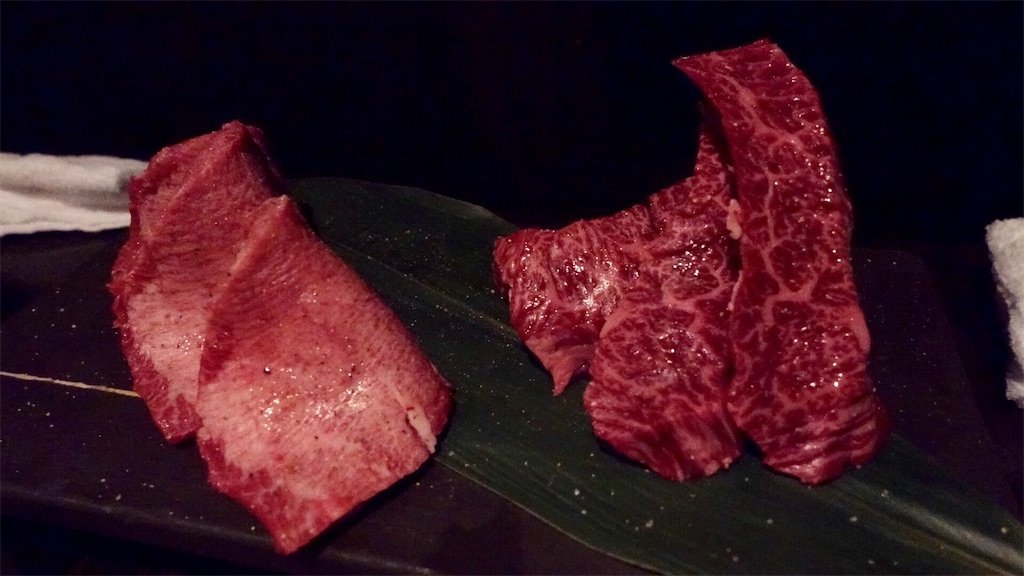 阿佐ヶ谷 SATOブリアン にごう タンとハラミ