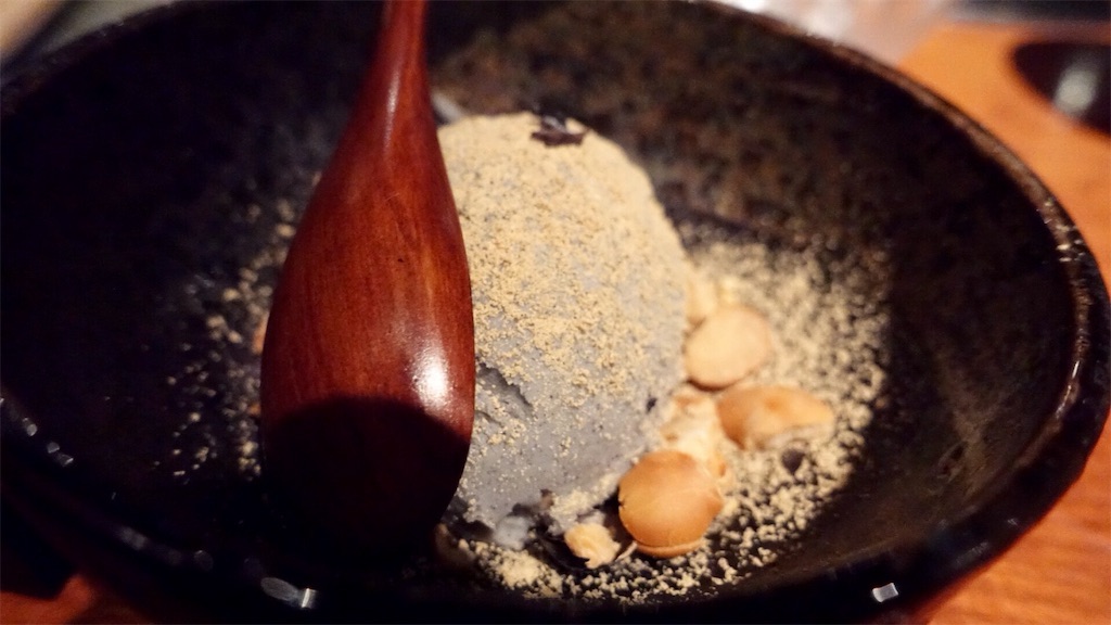 南青山 焼肉 よろにく 黒胡麻アイス