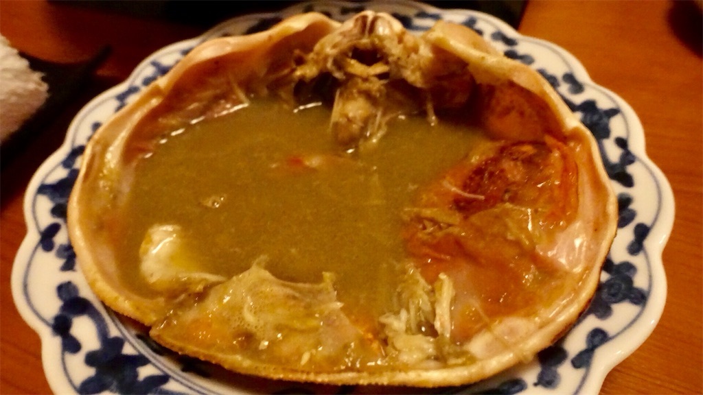 赤坂 赤坂 きた福 越前蟹の甲羅酒