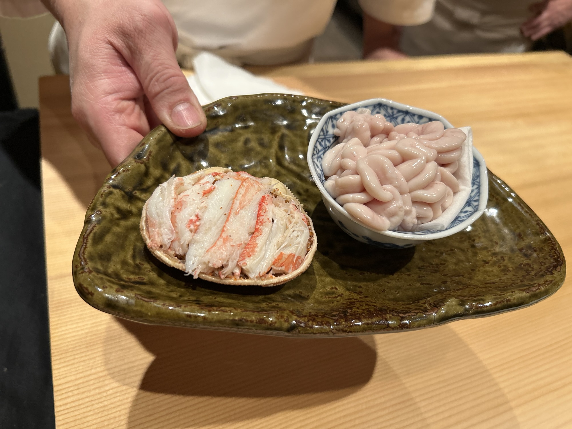 銀座 鮨 門わき セコ蟹と白子