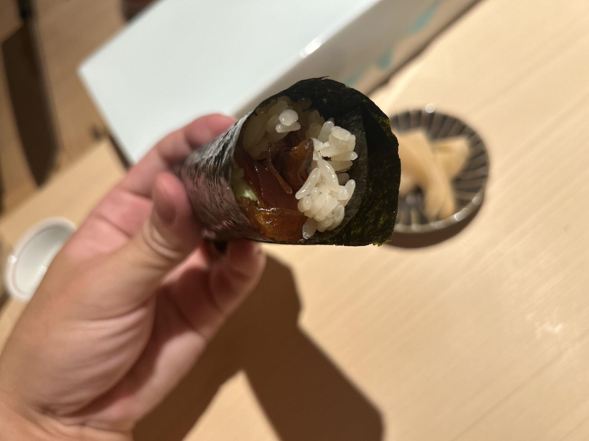 銀座 鮨 門わき 干瓢の手巻き