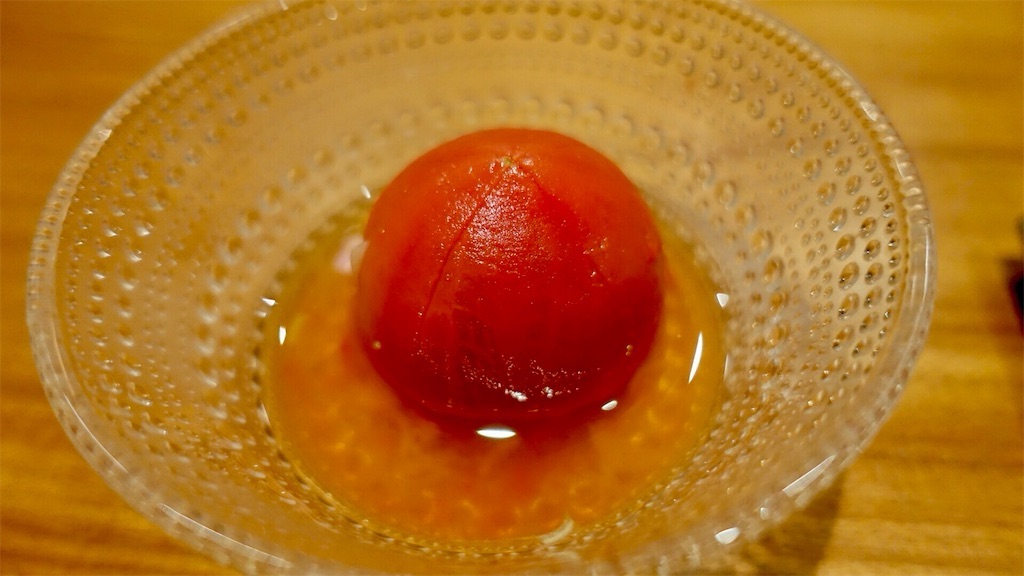 銀座 銀座かつかみ トマトの出汁サラダ