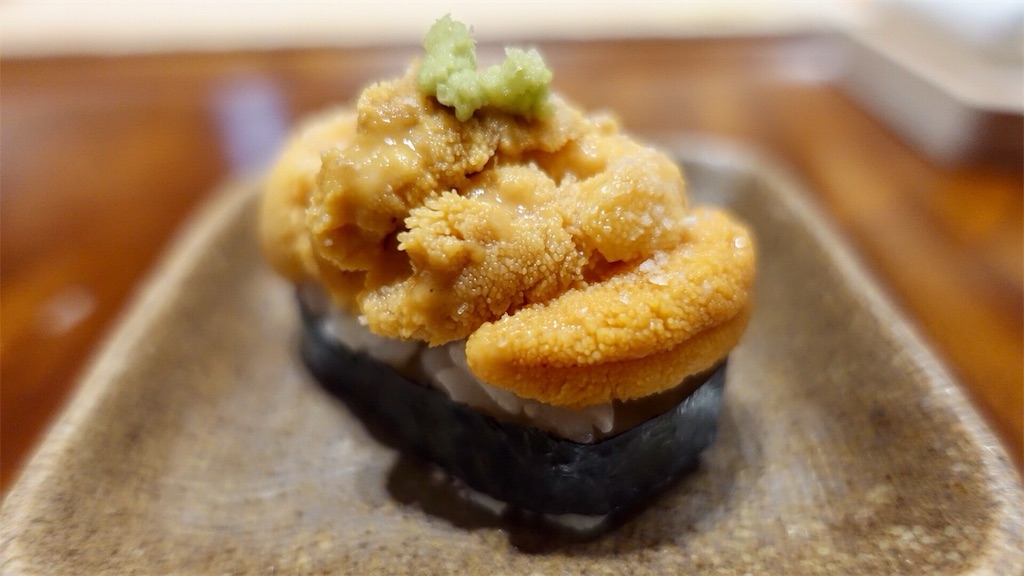 銀座 すし 誠 バフンウニ