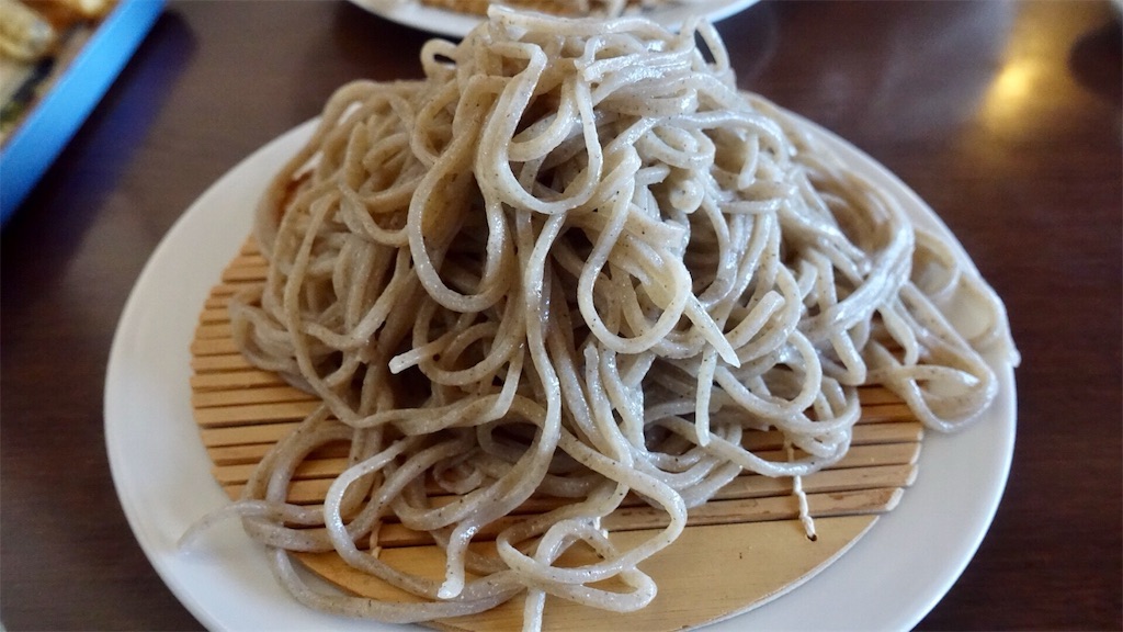 西湖 手打そば 松扇 いやしの里店 天ぷらせいろ