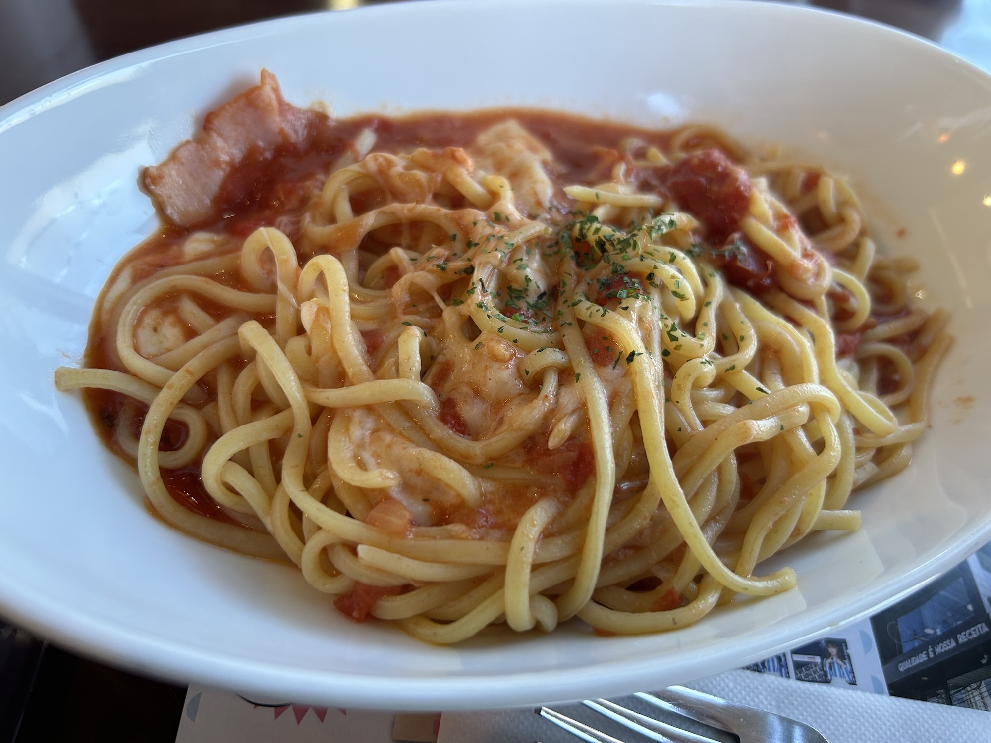 ウェンディーズ・ファーストキッチン とろ~りモッツァレラとベーコンのトマトソース