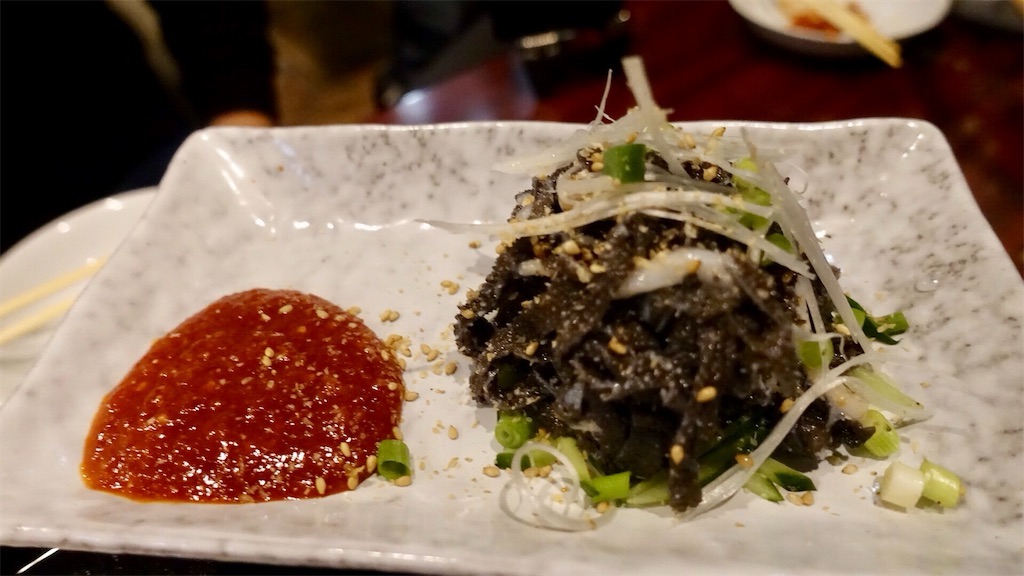 上野広小路 焼肉 菜茶 センマイ刺し