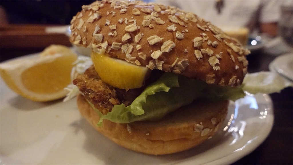 松山市 道後の町屋 瀬戸内の鯛カツバーガー