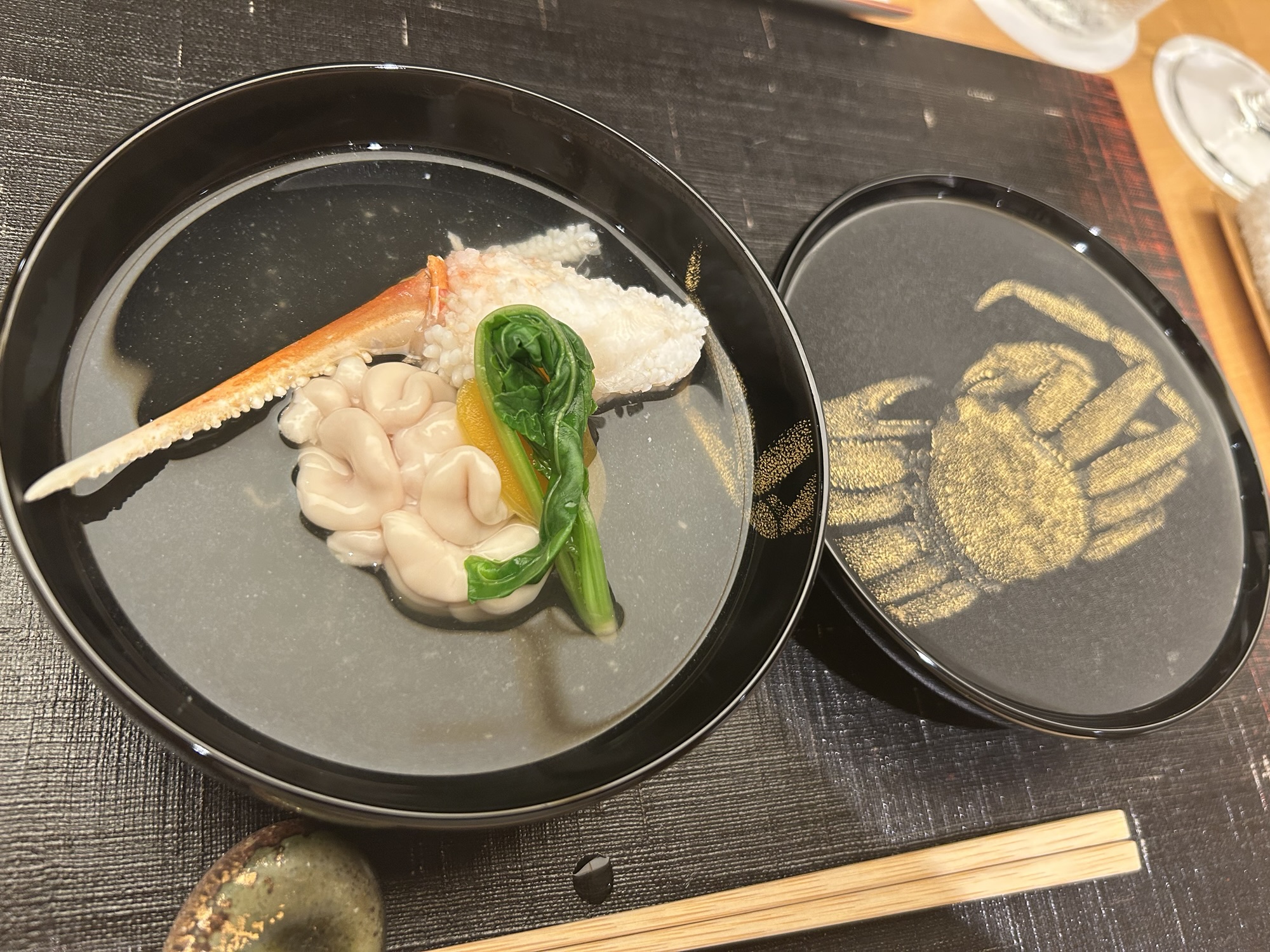 銀座 粋京 松葉蟹のお椀