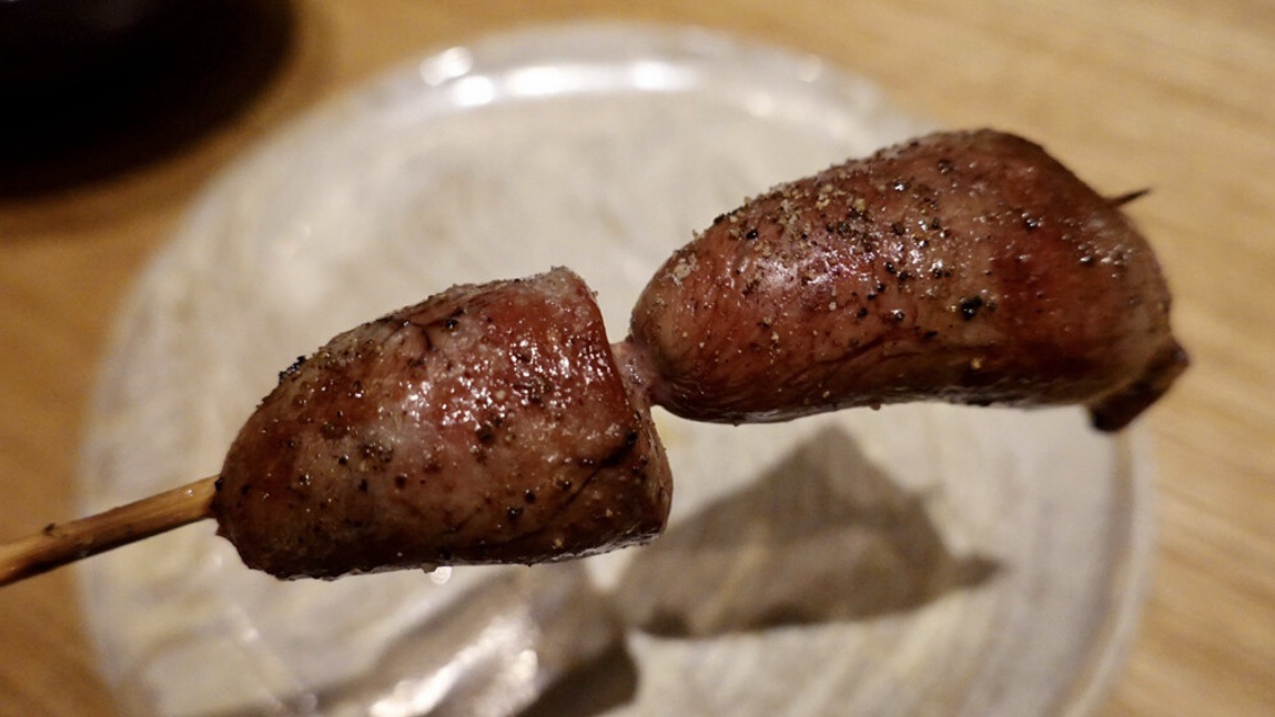 梅ヶ丘 やきとりshira ハツ