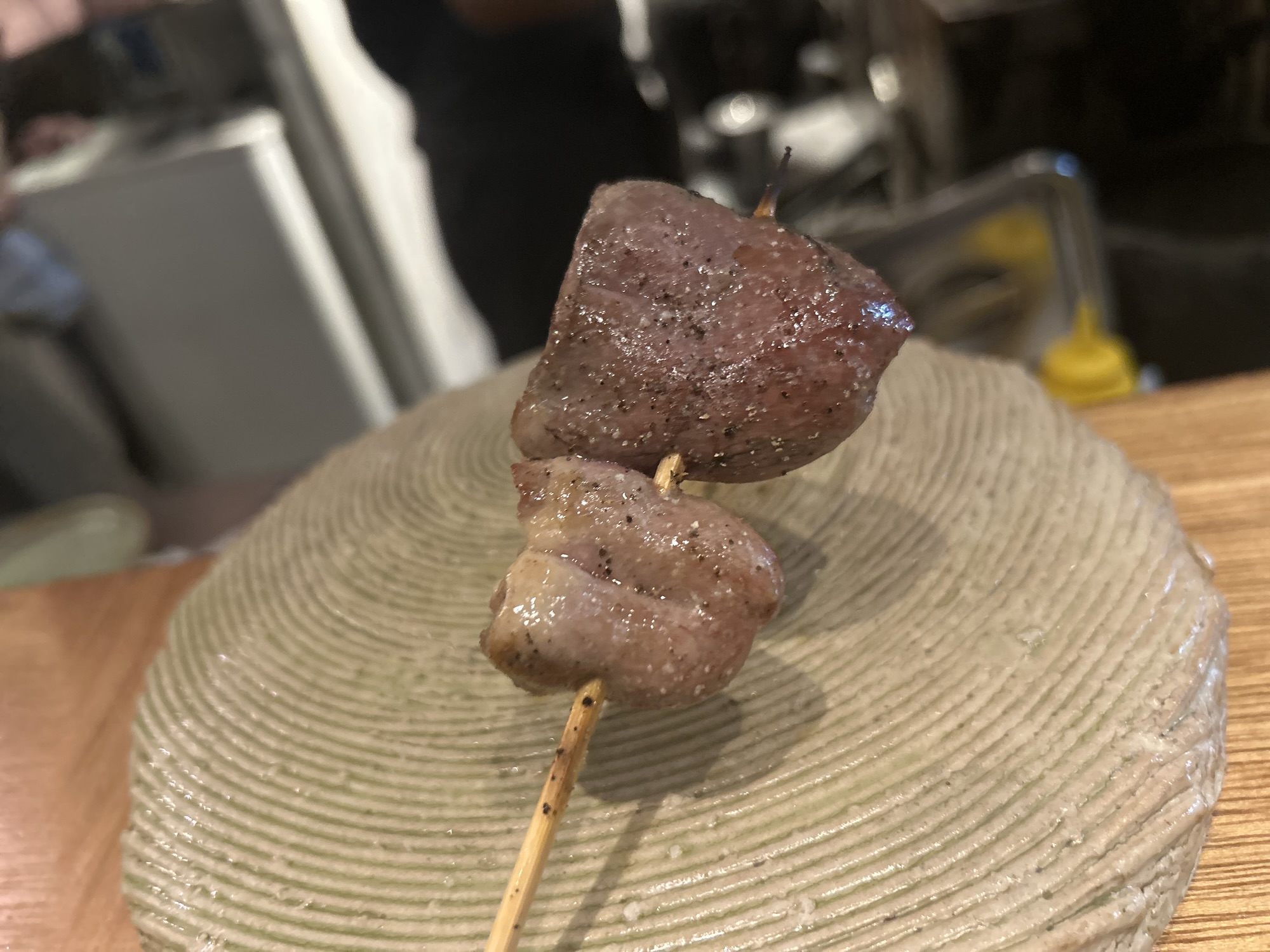 梅ヶ丘 やきとりshira ハツ