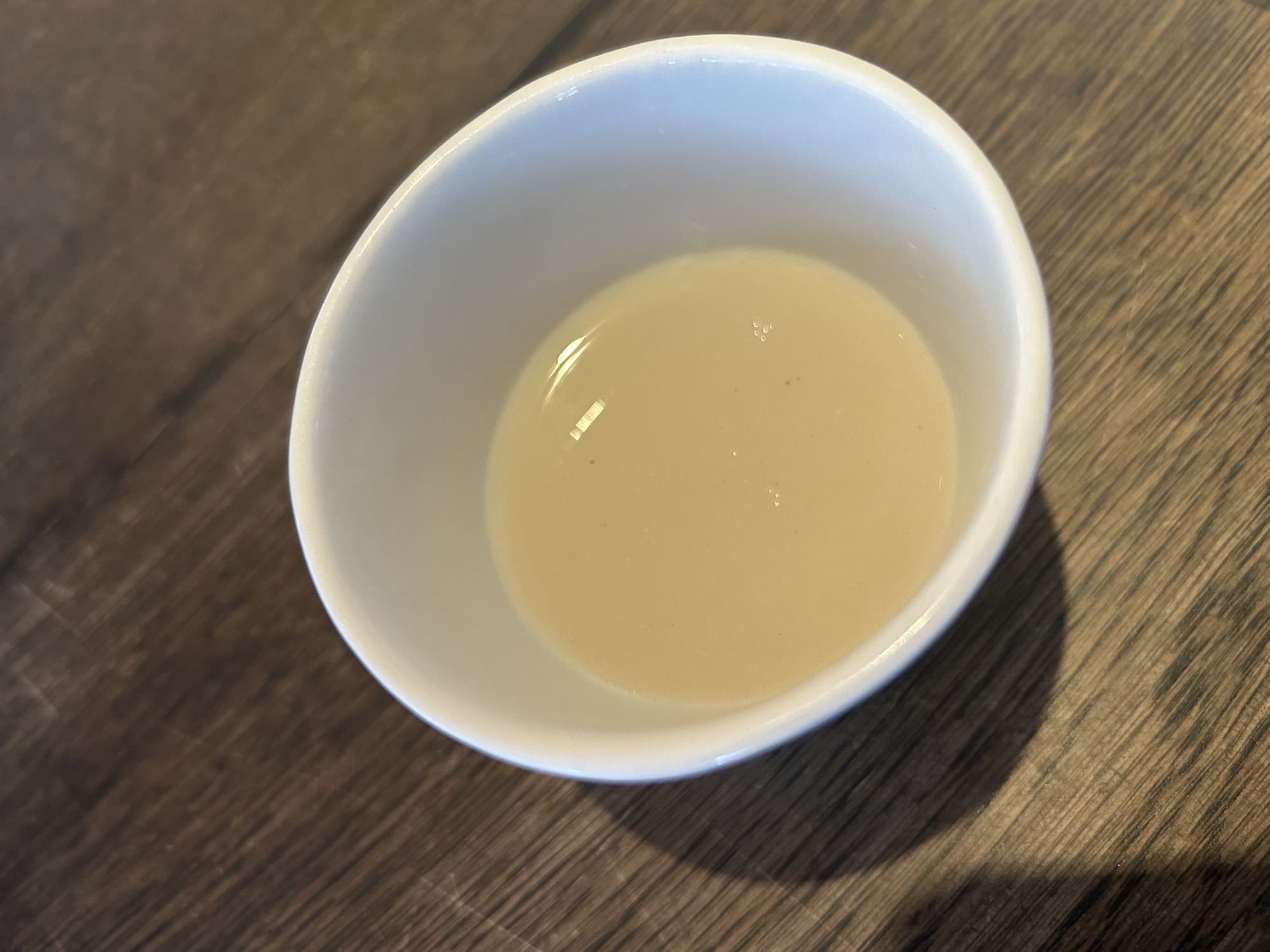 渋谷 雷庵 蕎麦湯