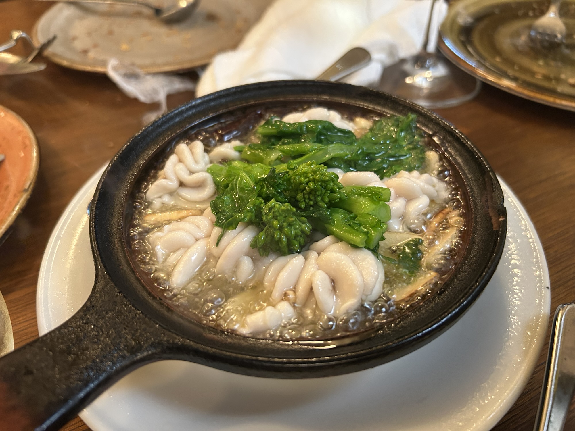 神泉 ミネバル 白子アヒージョ