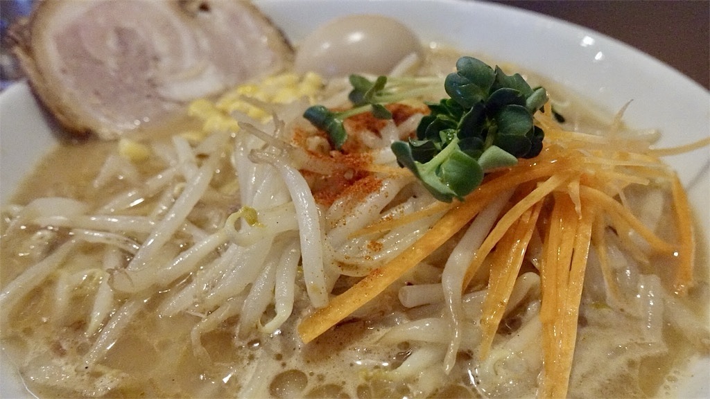 f:id:ikkoshinagawa:20181004114625j:image 武蔵小金井 味噌蔵らーめん まるしゅう 味噌ラーメン