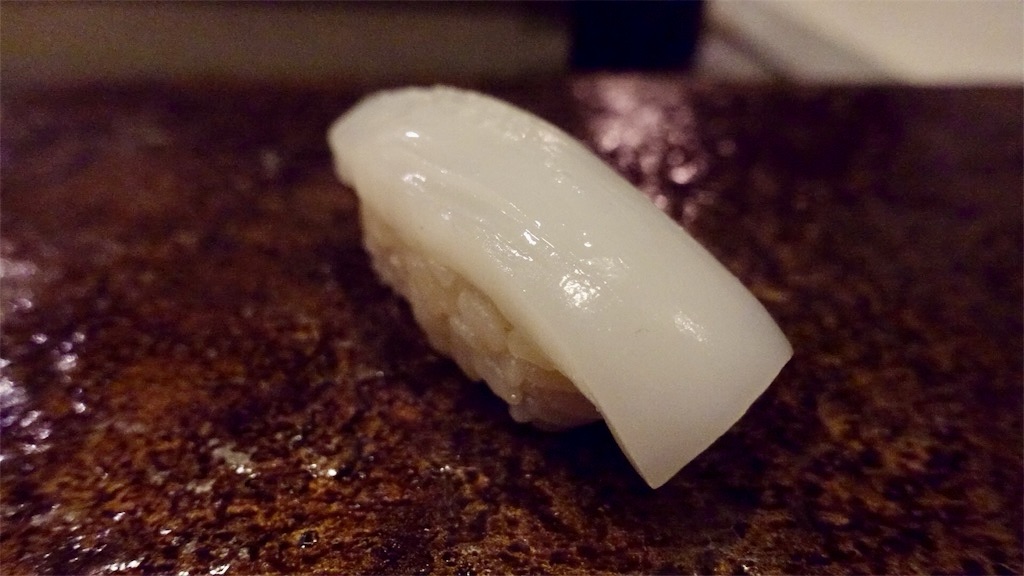 f:id:ikkoshinagawa:20180910212657j:image 北新地 鮨 ほしやま 墨烏賊