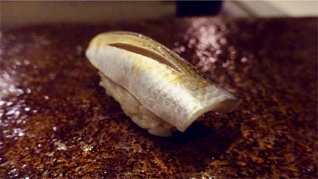 f:id:ikkoshinagawa:20180910212609j:image 北新地 鮨 ほしやま 小肌