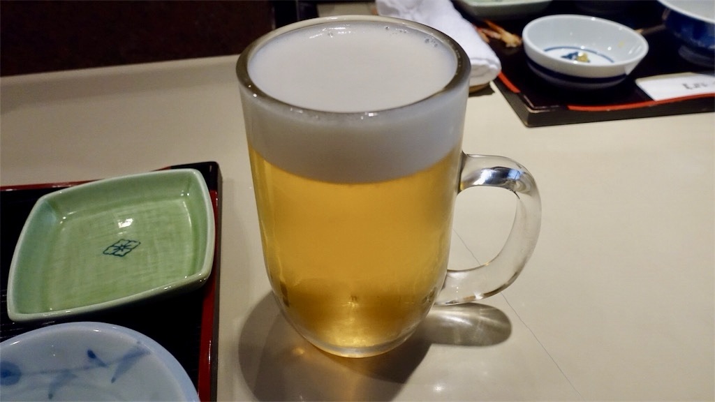 新宿三丁目 天ぷら船橋屋 新宿本店 ビール