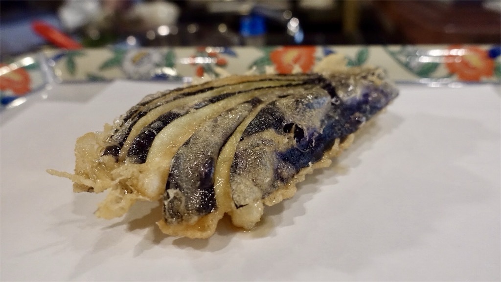 新宿三丁目 天ぷら船橋屋 新宿本店 茄子