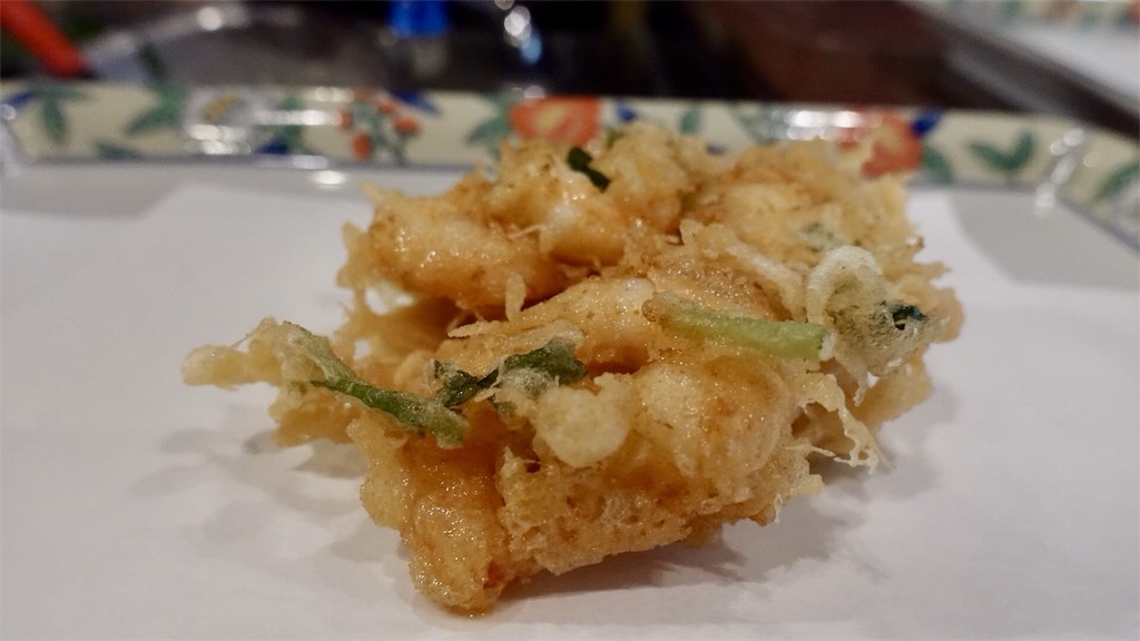 新宿三丁目 天ぷら船橋屋 新宿本店 かき揚げ