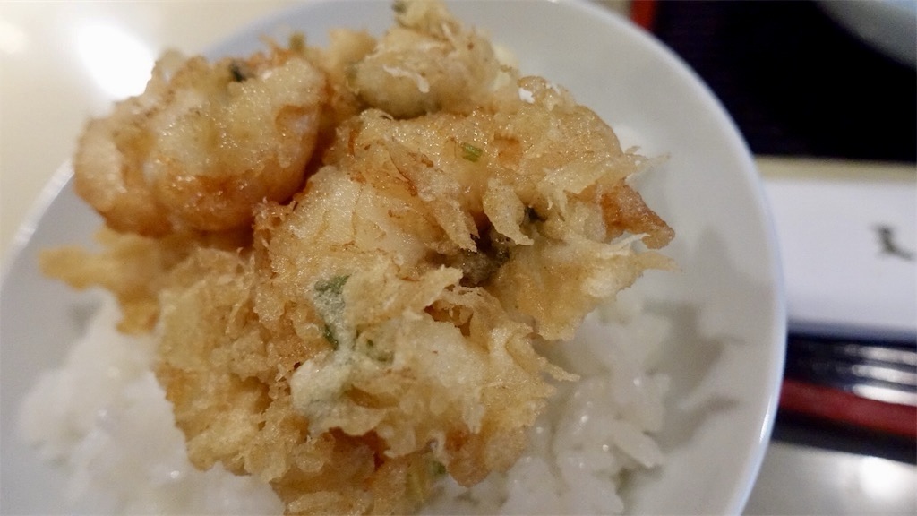 新宿三丁目 天ぷら船橋屋 新宿本店 かき揚げ