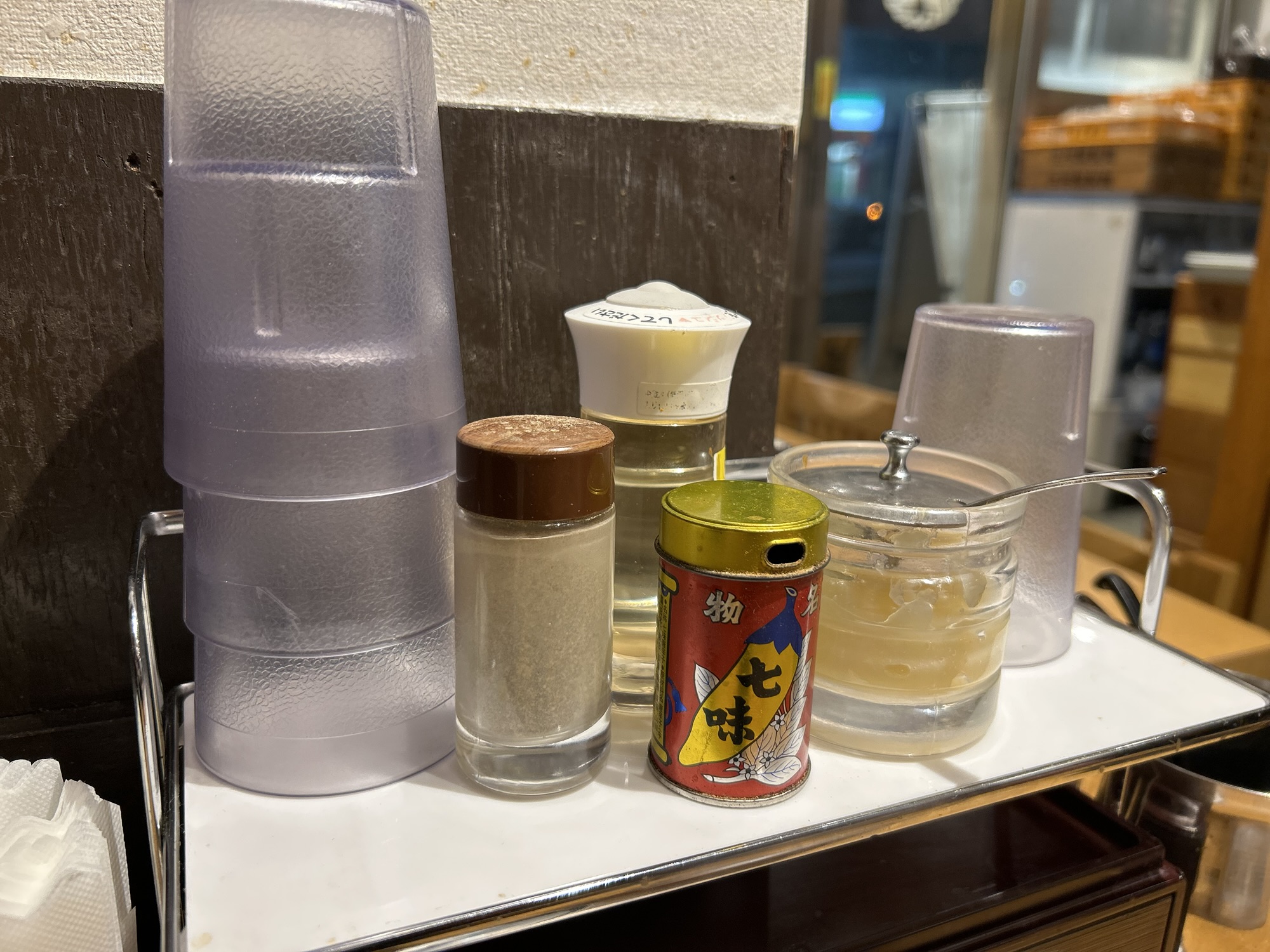 目黒 純米味噌らーめん なかむら 調味料